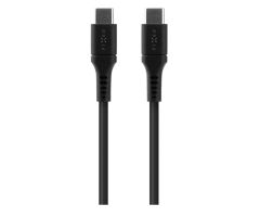 FIXED Kabel Liquid Silicone USB-C/USB-C 1,2 m 60 W schwarz