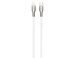 FIXED Geflochtenes USB-C/Lightning-Kabel 1,2 m weiß