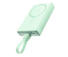 JoyRoom Magnetische Powerbank 10000 mAh 20 W mit grünem Ständer