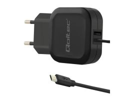 Qoltec 3,4 A 17 W Netzladegerät + Micro-USB