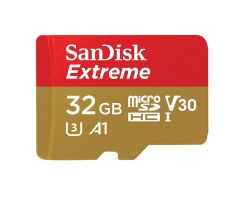 SanDisk 32GB microSDHC Extreme 100MB/s A1 C10 V30 UHS-I U3