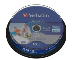 Verbatim 25 GB X6 DRUCKBARES DATALIFE (KUCHEN 10 Stück)