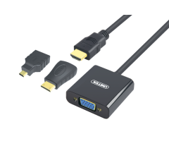 Unitek HDMI, Mini-HDMI, Micro-HDMI – VGA+Audio-Adapter