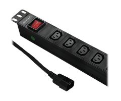 Qoltec RACK 19" 1U 10A PDU 8xIEC C13 2m
