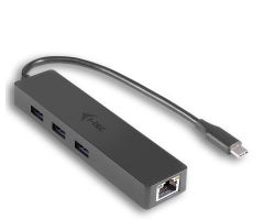 i-tec USB-C Slim LAN HUB 3x USB 3.0 RJ-45 10/100/1000 Mbit/s