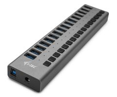i-tec USB 3.0-Ladehub 90 W, 16 x USB 3.0 mit Port-Schalter