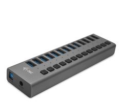 i-tec USB 3.0-Ladehub 60 W, 13 x USB 3.0-Anschlüsse, Port-Switch