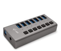 i-tec USB 3.0-Ladehub 36 W, 7 x USB 3.0-Anschlüsse, Port-Switch