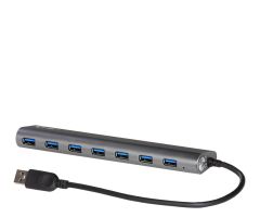 i-tec USB 3.0 Metall-Ladehub 7x USB 3.0 28cm mit Netzteil 1,2m
