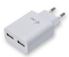 i-tec USB Power Charger 2x 2,4A Netzladegerät - Weiß