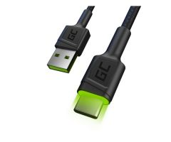 Green Cell USB - USB-C-Kabel 1,2 m (QC 3.0, LED)