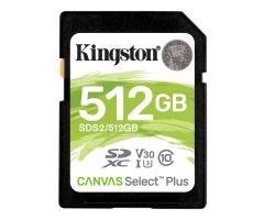 Kingston 512GB Canvas Select Plus Lesegeschwindigkeit 100MB/s