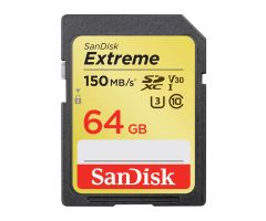 SanDisk 64GB SDXC Extreme Schreibgeschwindigkeit 60MB/s Lesegeschwin