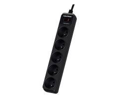 CyberPower Essential - 5 Steckdosen, 1,8 m, schwarz
