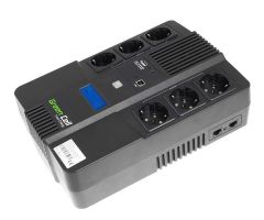 Green Cell UPS AiO (600VA/360W, 6x Schuko, AVR, LCD)