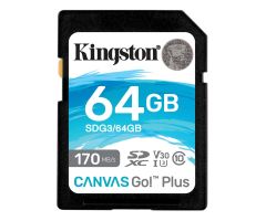 Kingston Canvas Go! Plus 64GB SDXC 170MB/s V30