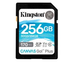 Kingston Canvas Go! Plus 256GB SDXC 170MB/s V30