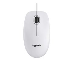 Logitech B100 Maus USB weiß