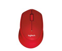 Logitech M330 Silent Plus kabellos Maus Rot
