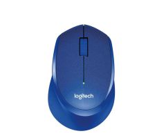 Logitech M330 Silent Plus kabellos Maus blau
