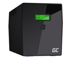 Green Cell UPS/USV (1500VA/900W, 4x Schuko, AVR, LCD)