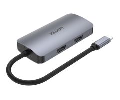 Unitek USB-C – 2x HDMI, VGA, USB 3.1, PD (MST – 3 Bildschirme)