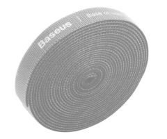 Baseus Bunte runde Klettbänder 3 m (grau)