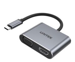 Unitek USB-C – HDMI, VGA, USB-A, PD 100 W