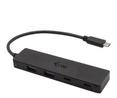 i-tec USB-C Metall-HUB 2x USB 3.0 + 2x USB-C 19 cm USB-C-Kabel