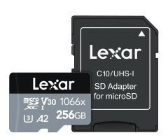 Lexar 256GB microSDXC High-Performance 1066x A2 V30 U3