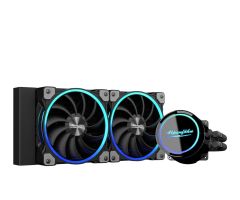 Alpenfohn Gletscherwasser 240 ARGB Black 2x120mm