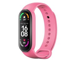FIXED Silikonarmband für Xiaomi Mi Band 5/6/6SE/7 rosa
