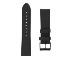 FIXED Lederarmband für Smartwatch (22mm) breit schwarz