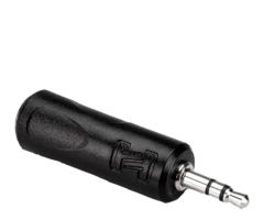 Hosa Adapter TRS 6,35 Buchse – TRS 3,5 Stecker