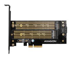 Axagon PCIE NVME+SATA M.2 Adapter