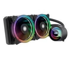 DarkFlash TR240 Black RGB 2x120mm