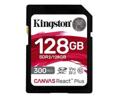 Kingston 128GB SDXC Canvas React Plus 300MB/s U3 V90