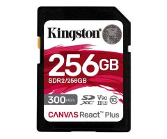 Kingston 256GB SDXC Canvas React Plus 300MB/s U3 V90