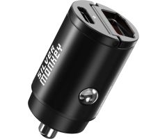 Silver Monkey Autoladegerät USB-C PD, USB-A QC, 30W