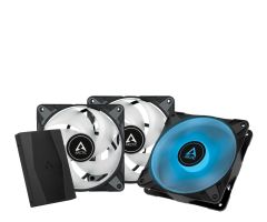 Arctic P12 PWM PST RGB 0dB + controller 3x120mm