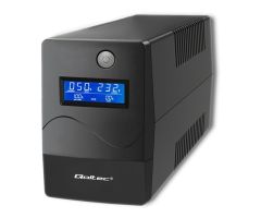 Qoltec Monolith (850VA/480W, 2xSchuko, USB, LCD, AVR)