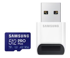 Samsung 512GB microSDXC PRO Plus 160MB/s mit Lesegerät