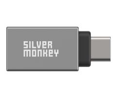 Silver Monkey Adapter USB-C - USB 3.1 (OTG)