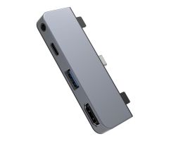 Hyper HyperDrive 4-in-1 USB-C-Hub für iPad Pro grau