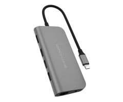 Hyper HyperDrive POWER 9-in-1 USB-C-Hub grau