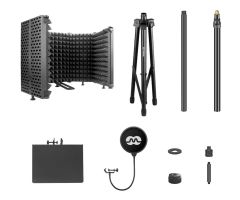 Mozos Set Studio – Akustikkabine, Stativ, Pop-Filter-Ablage