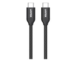 Unitek USB-C - USB-C-Kabel 2 m (100 W, geflochten)