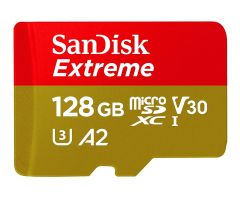 SanDisk 128GB microSDXC Extreme 190MB/s A2 C10 V30 UHS-I U3