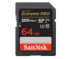 SanDisk 64GB SDXC Extreme PRO 200MB/s A2 C10 V30 UHS-I U3