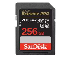 SanDisk 256GB SDXC Extreme PRO 200MB/s A2 C10 V30 UHS-I U3